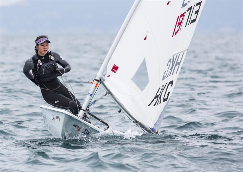 Stephanie Norton (HKG, RHKYC) qualifies for the Tokyp Olympics photo copyright Guy Nowell/RHKYC taken at Royal Hong Kong Yacht Club and featuring the ILCA 6 class