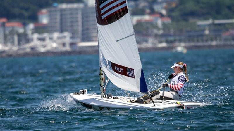 Tokyo2020 - Day 1 - July, 25 - Enoshima, Japan. Paige Railley (USA) Laser Radial - Race 1 - photo © Richard Gladwell - Sail-World.com / nz