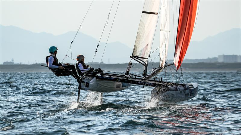 Tokyo2020 - Day 1 - July, 25 - Enoshima, Japan. Nacra 17 - training photo copyright Richard Gladwell - Sail-World.com / nz taken at Royal New Zealand Yacht Squadron and featuring the ILCA 6 class