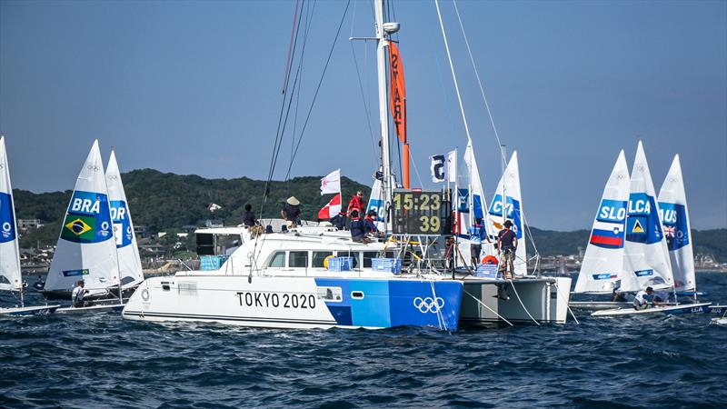 Tokyo2020 - Day 1 - July, 25 - Enoshima, Japan - Laser Radial pre-start - Race 1 - photo © Richard Gladwell - Sail-World.com / Photosport