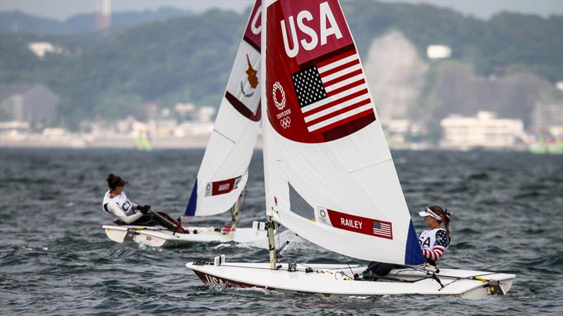 Paige Railey (USA) - Tokyo2020 - Day 2 - July, 26, - Enoshima, Japan photo copyright Richard Gladwell - Sail-World.com / nz taken at Royal New Zealand Yacht Squadron and featuring the ILCA 6 class