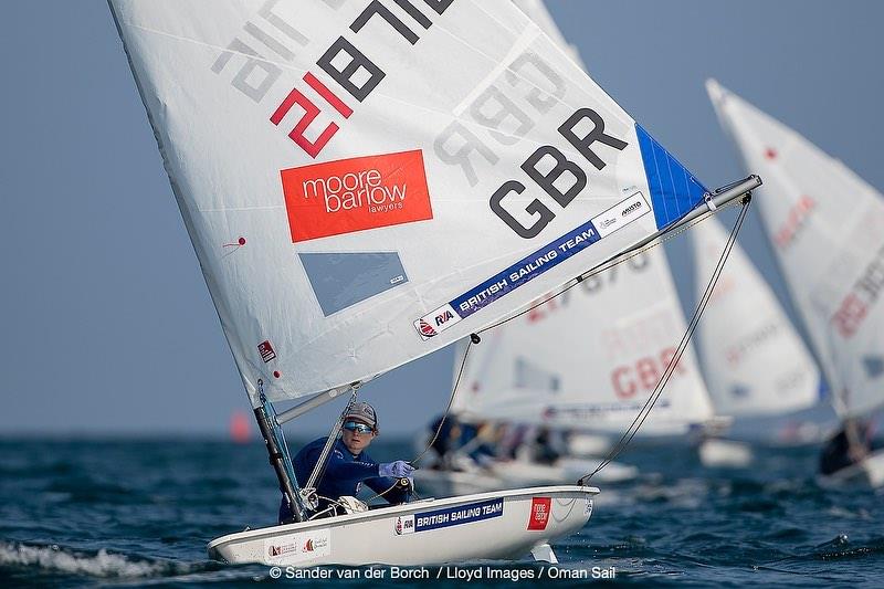 ILCA 6 World Championships in Oman day 2 photo copyright Sander van der Borch / Lloyd Images / Oman Sail taken at  and featuring the ILCA 6 class