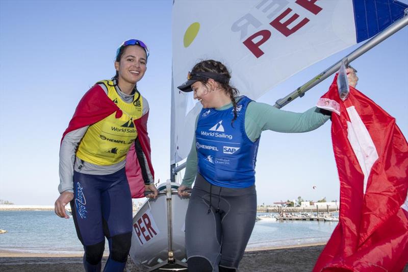 Florencia Chiarella wins Peru's first ever Gold medal at the Youth Sailing World Championships presented by Hempel photo copyright Sander van der Borch / Lloyd Images / Oman Sail taken at Oman Sail and featuring the ILCA 6 class
