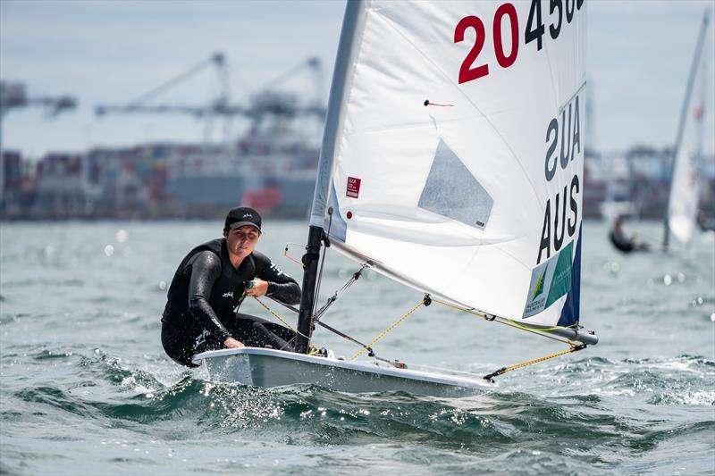 Zoe Thomson on Sail Melbourne 2022, day 3 photo copyright Beau Outteridge taken at Royal Brighton Yacht Club and featuring the ILCA 6 class
