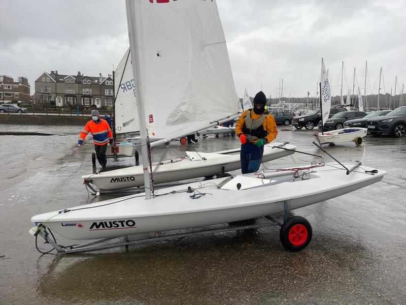 ILCA training at West Kirby photo copyright Jon Holt taken at West Kirby Sailing Club and featuring the ILCA 6 class