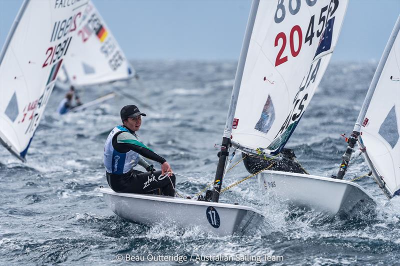 Zoe Thomson racing on the ILCA 6 at Princess Sofia Trophy - photo © Beau Outteridge