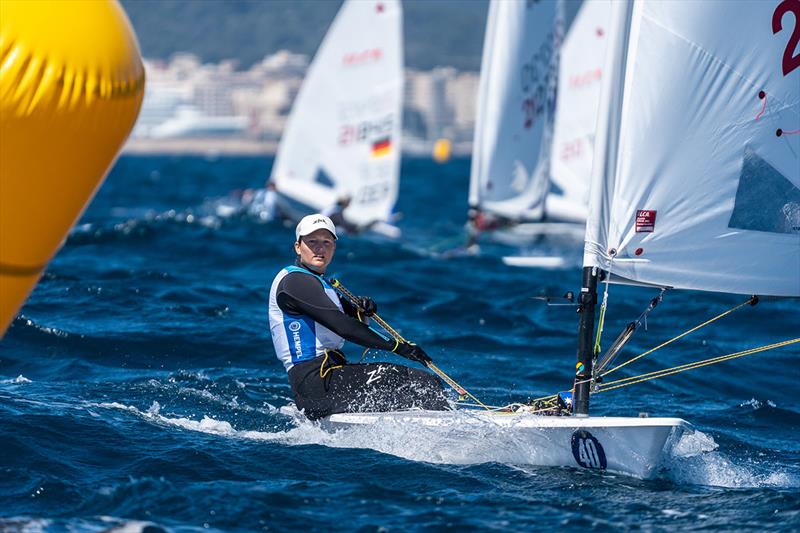 Elyse Ainsworth has moved up to 10th in the ILCA 6 - Princess Sofia Trophy photo copyright Beau Outteridge taken at Real Club Náutico de Palma and featuring the ILCA 6 class