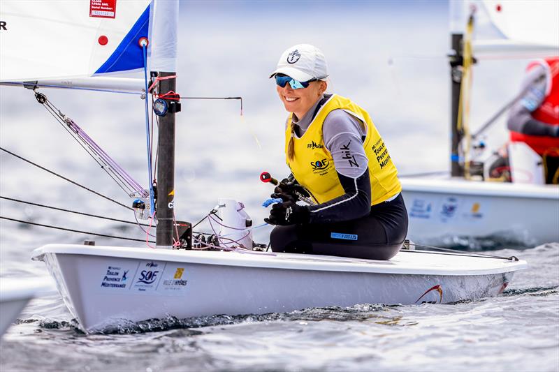 ILCA 6 gold for Agata Barwinka (POL) at the 53rd Semaine Olympique Francais, Hyeres photo copyright Sailing Energy / FFVOILE taken at COYCH Hyeres and featuring the ILCA 6 class