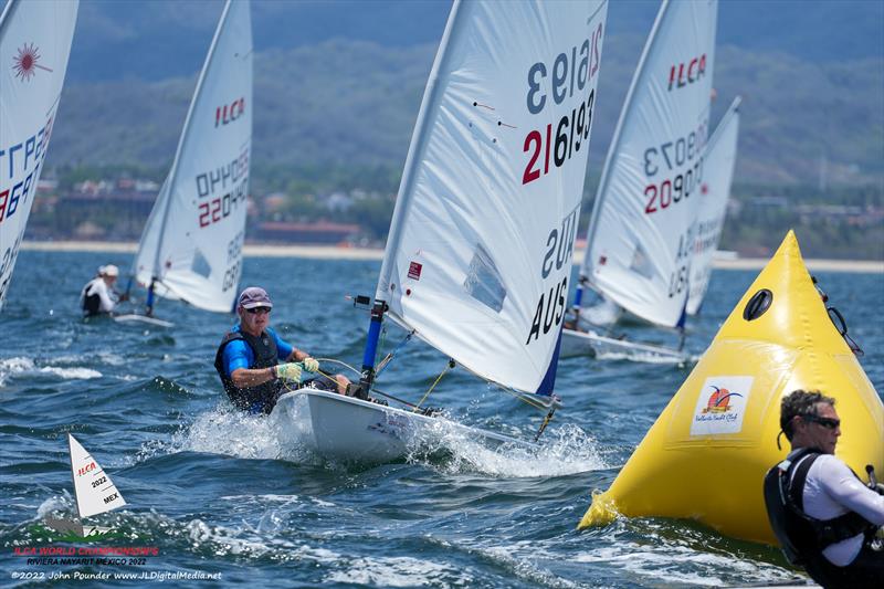 ILCA 6 Masters Worlds in Mexico day 6 photo copyright John Pounder / www.jldigitalmedia.net taken at Vallarta Yacht Club and featuring the ILCA 6 class