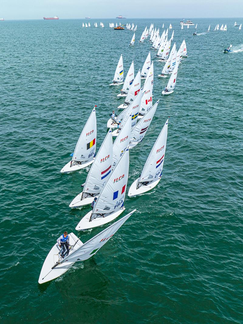 Allianz Youth World Sailing Championships day 3 photo copyright Sailing Energy taken at  and featuring the ILCA 6 class