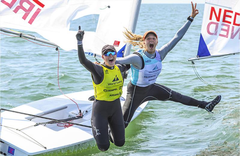 Double Gold for Ireland's sailors at the Allianz Youth World Sailing Championships photo copyright Sailing Energy / World Sailing taken at  and featuring the ILCA 6 class