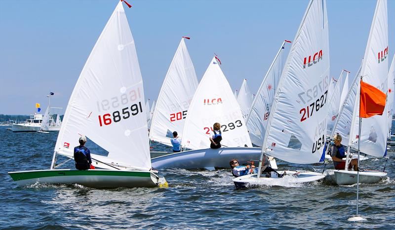 Larchmont Yacht Club's 124th Race Week photo copyright Maureen C. Koeppel taken at Larchmont Yacht Club and featuring the ILCA 6 class