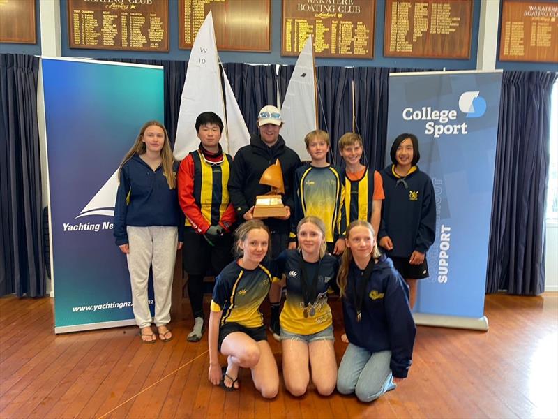 Takapuna Grammar Sailing team won all classes in the Secondary Schools Championship photo copyright TGS Sailing taken at Wakatere Boating Club and featuring the ILCA 6 class