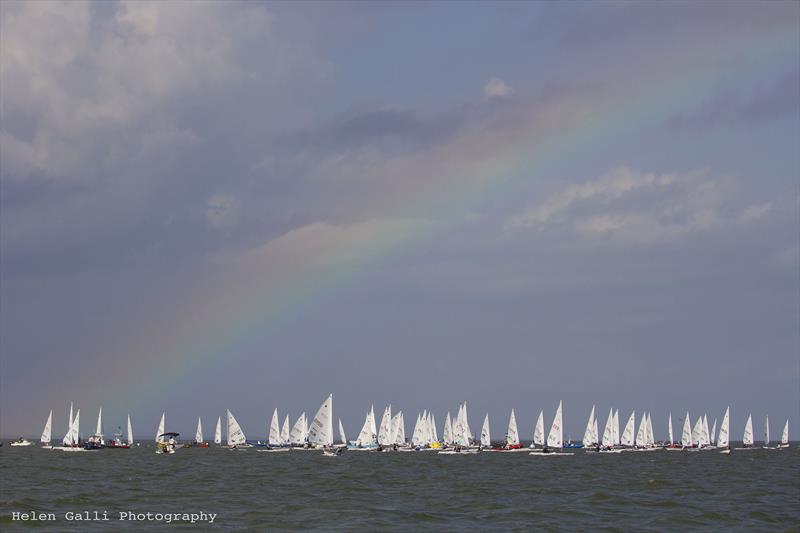 2022 ILCA 6 Women's & Men's World Championships at Kemah, Texas, USA day 2 photo copyright Helen Galli Photography / 2022ilca6.ilca-worlds.org/photos/  taken at Texas Corinthian Yacht Club and featuring the ILCA 6 class