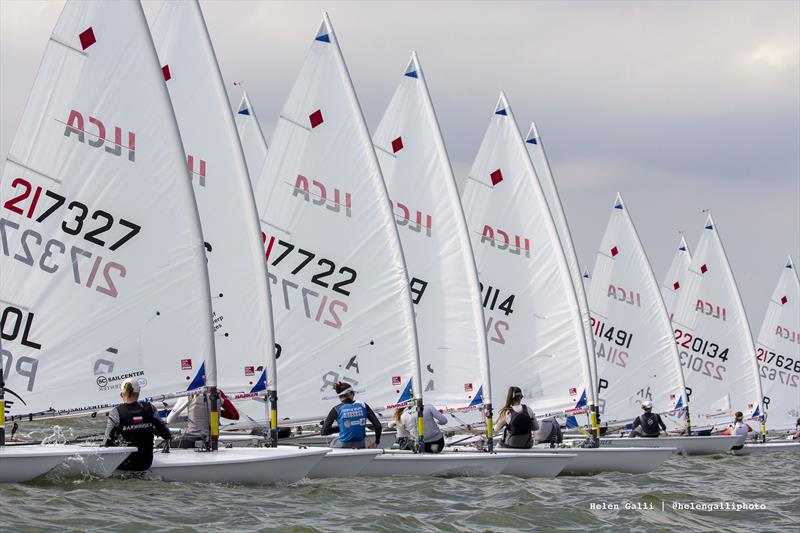 2022 ILCA 6 Women's & Men's World Championships at Kemah, Texas, USA day 3 photo copyright Helen Galli Photography / 2022ilca6.ilca-worlds.org/photos/  taken at Texas Corinthian Yacht Club and featuring the ILCA 6 class