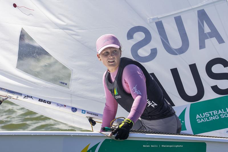 Elyse Ainsworth during the 2022 ILCA 6 Women's & Men's World Championships at Kemah, Texas, USA - photo © Helen Galli Photography / 2022ilca6.ilca-worlds.org/photos/ 