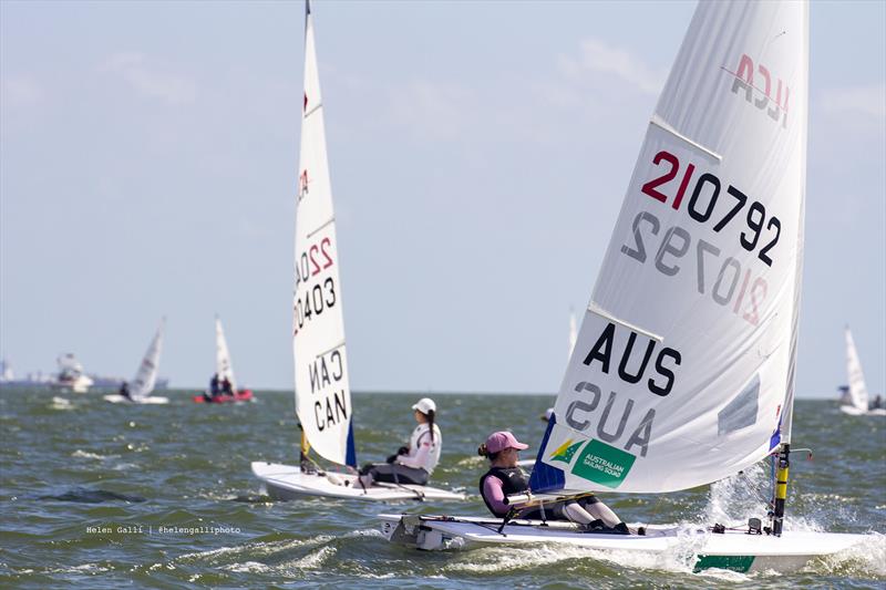 Casey Imeneo during the 2022 ILCA 6 Women's & Men's World Championships at Kemah, Texas, USA - photo © Helen Galli Photography / 2022ilca6.ilca-worlds.org/photos/ 