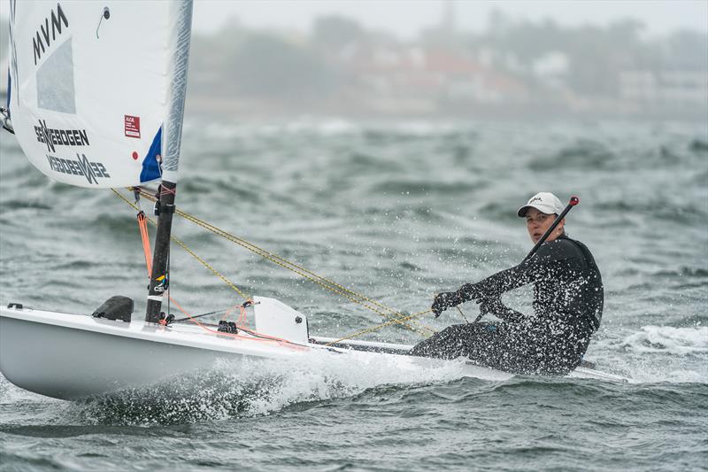 Marie Erdi on the final day of Sail Melbourne 2023 photo copyright Beau Outteridge taken at Royal Brighton Yacht Club and featuring the ILCA 6 class