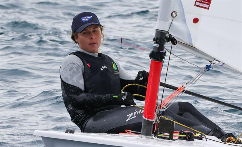 Zoe Thomson was in the mix - ILCA European Championships - photo © Thom Touw Sailing Photographer