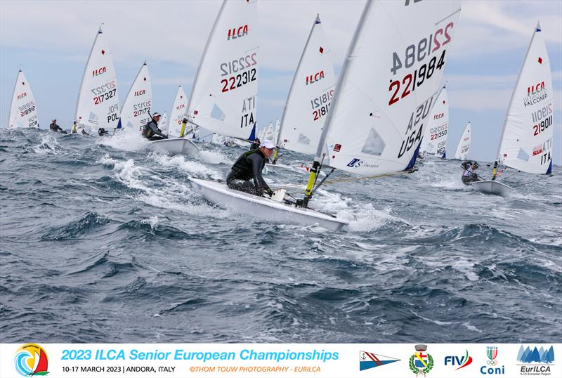 ILCA European Championships day 3 photo copyright Thom Touw Photography / EurILCA taken at Circolo Nautico Andora and featuring the ILCA 6 class