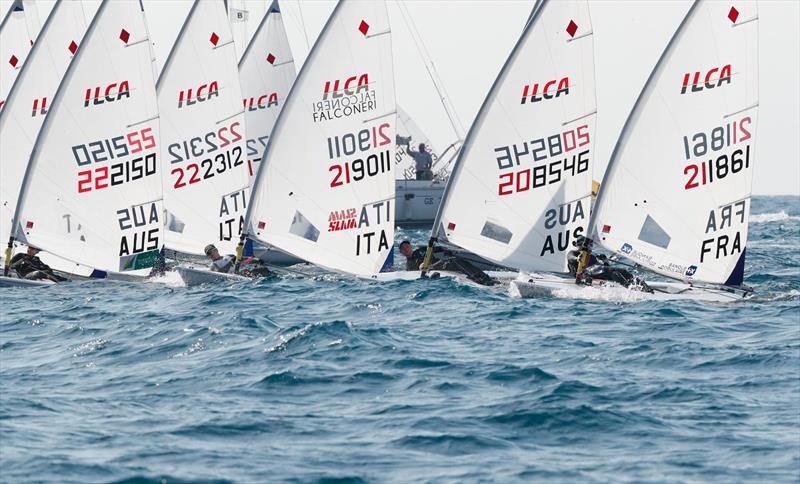 Elyse Ainsworth (left) and Zoe Thomson off the start - ILCA European Championships 2023 photo copyright Thom Touw Sailing Photographer taken at  and featuring the ILCA 6 class