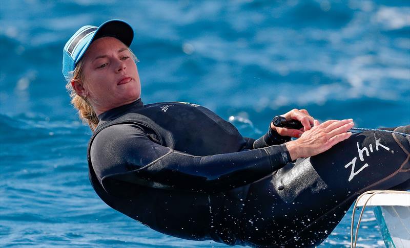 Mara Stransky - a study in concentration - ILCA European Championships 2023 - photo © Thom Touw Sailing Photographer