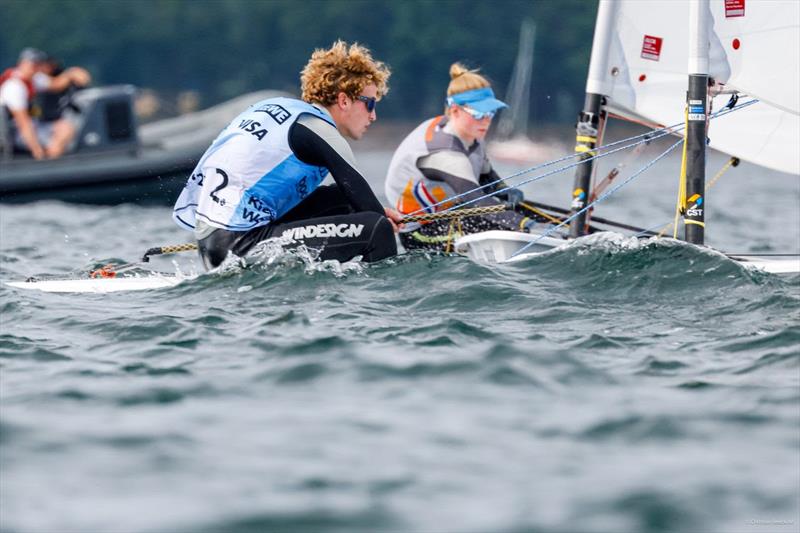 Dutch Hidde Schaffrodt remained runner-up in the ILCA 6 open on SAT at Kiel Week photo copyright Kiel Week / ChristianBeeck.de taken at Kieler Yacht Club and featuring the ILCA 6 class