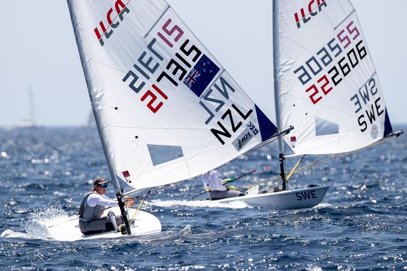Olivia Christie (NZL) - ILCA 6 - Paris 2024 Olympic Test Event - Day 2 - July 10, 2023 - photo © World Sailing