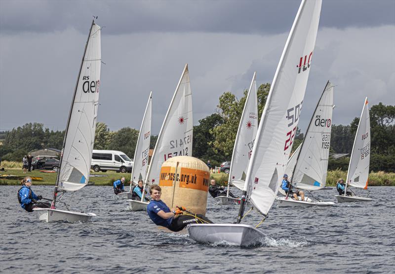 Calmer Sunday racing at the Notts County SC Regatta photo copyright David Eberlin taken at Notts County Sailing Club and featuring the ILCA 6 class