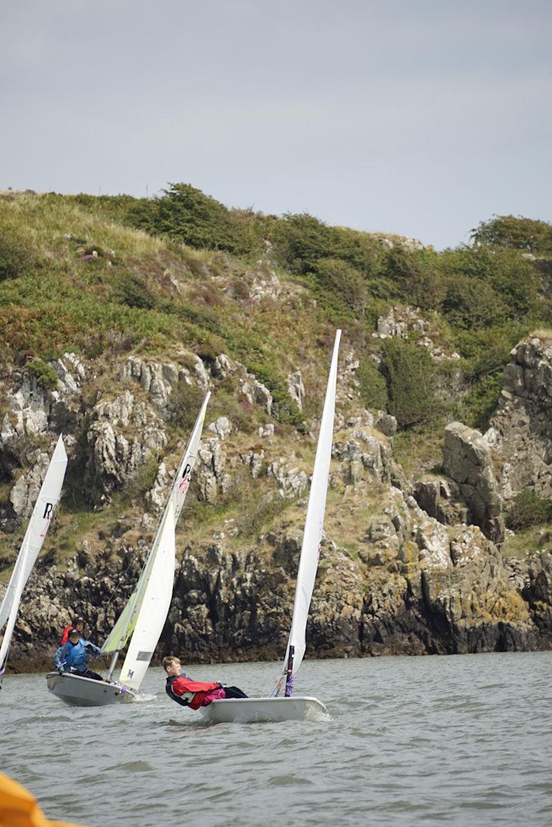 Solway YC Cadet Week - Finn Harris leading photo copyright Finlay Train taken at Solway Yacht Club and featuring the ILCA 6 class