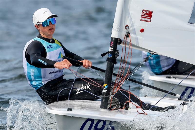  - ILCA6 - NZL - Day 4, 2023 Allianz Sailing World Championships, The Hague, August 14, 2023  photo copyright Sailing Energy / World Sailing taken at  and featuring the ILCA 6 class