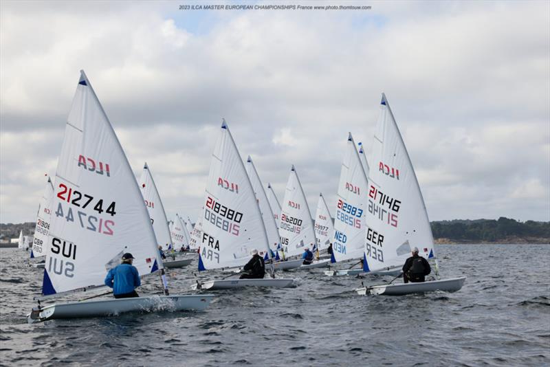 2023 ILCA Master Europeans at Douarnenez, France Day 3 photo copyright Thom Touw / www.thomtouw.com taken at Société des régates de Douarnenez and featuring the ILCA 6 class