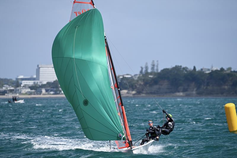 29er - NZ Youth Championships - Murrays Bay Sailing Club - October 2023  photo copyright Chantelle Middleton/Salty Shot Photography taken at Murrays Bay Sailing Club and featuring the ILCA 6 class