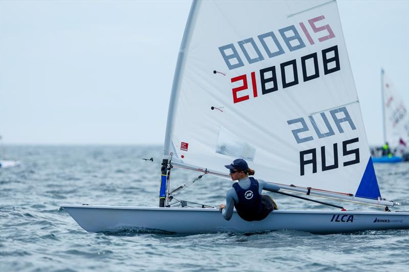 2024 ILCA Australian & Oceania Championships - Qualifying Day 2 photo copyright Jack Fletcher taken at Adelaide Sailing Club and featuring the ILCA 6 class