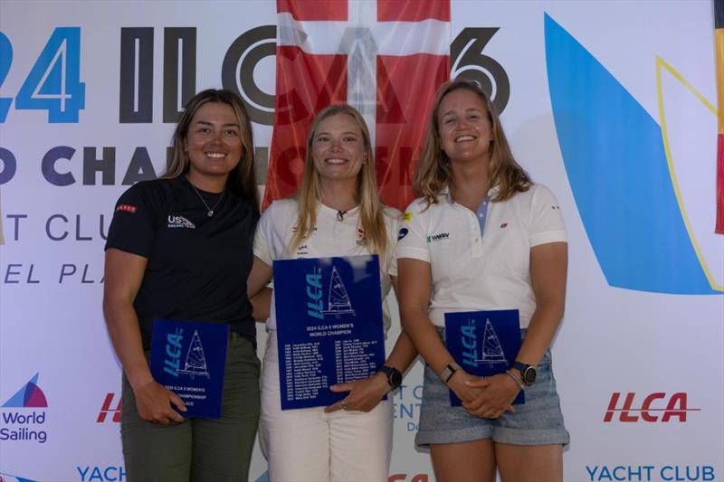 2024 ILCA 6 Women's World Championship at Mar del Plata, Argentina Top Three - photo © Matias Capizzano