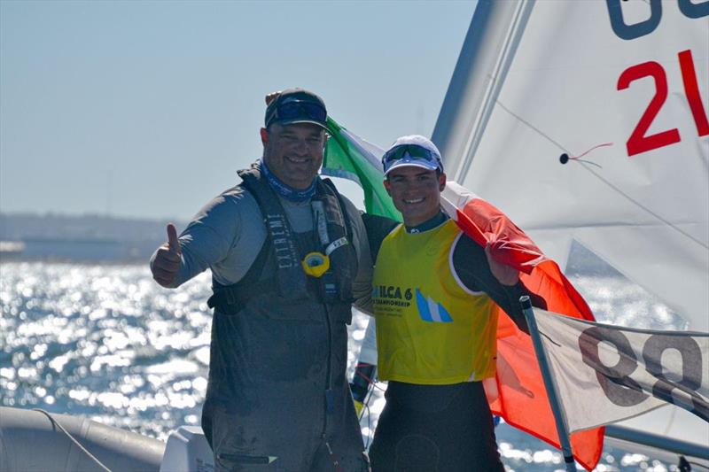 ILCA 6 Youth & Men's Worlds at Argentina Celebrations photo copyright Carolina Prado and Martina Brun taken at Yacht Club Argentino and featuring the ILCA 6 class