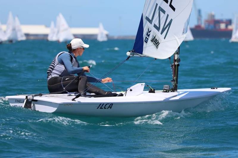 Greta Pilkington - ILCA (Laser) NZ National Championship - Napier - January 2023 photo copyright Richard Beauchamp taken at Napier Sailing Club and featuring the ILCA 6 class