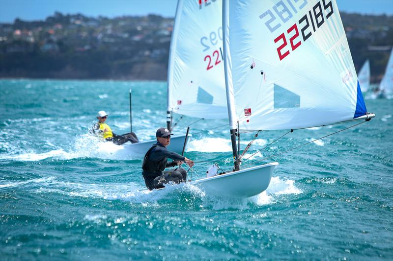 Caleb Armit - Oceanbridge Sail Auckland Regatta - February 2024, Torbay Sailing Club, New Zealand photo copyright Yachting New Zealand taken at Torbay Sailing Club and featuring the ILCA 6 class