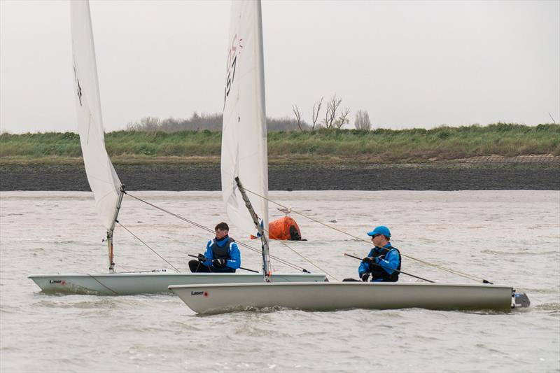 Hayden Gilmore and Nathan Flynn, RCYC Otters, race during Dinghy Easter Regatta photo copyright Petru Balau Sports Photography / sports.hub47.com taken at Royal Corinthian Yacht Club, Burnham and featuring the ILCA 6 class
