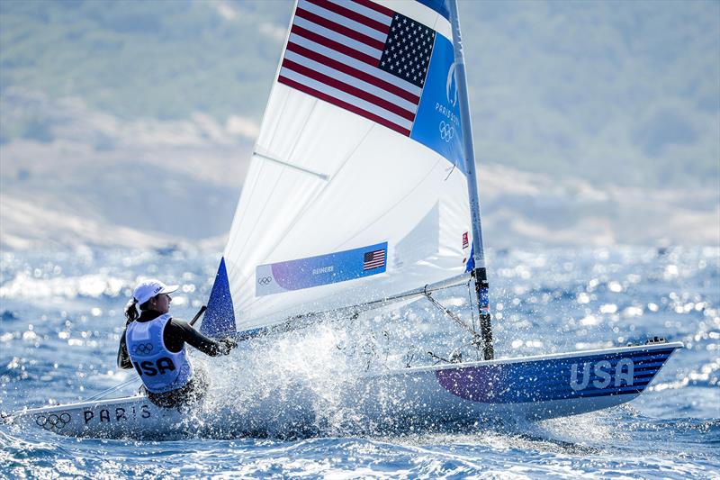 Erika Reineke (Ft. Lauderdale, FL) scores all single digit scores during today's racing in the Women's Dinghy event at the Paris 2024 Olympics - photo © Sailing Energy / US Sailing Team