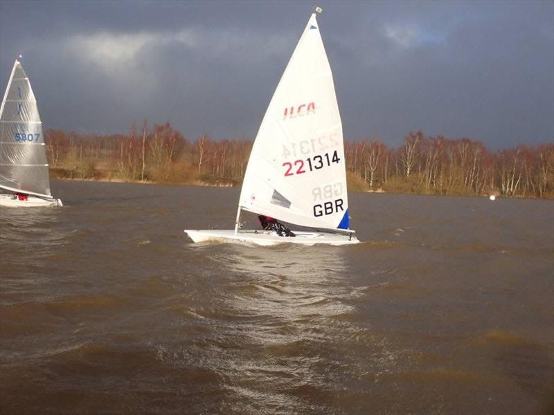 Paul Heath during the Leigh & Lowton SC Tipsy Icicle Series photo copyright Richard Catchpole taken at Leigh & Lowton Sailing Club and featuring the ILCA 6 class