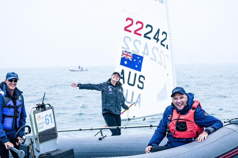 No wind again on day 3 of the ILCA 7 Men's World Championships at Qingdao - photo © Kong XiangJing / ILCA