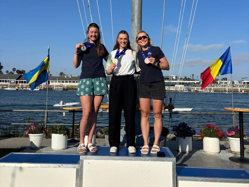 Long Beach Olympic Classes Regatta - ILCA 6:  Gold, Eve McMahon (IRL); Silver, Hannah Snellgrove (GBR); Bronze, Agata Barwinska (POL) - photo © Simone Staff