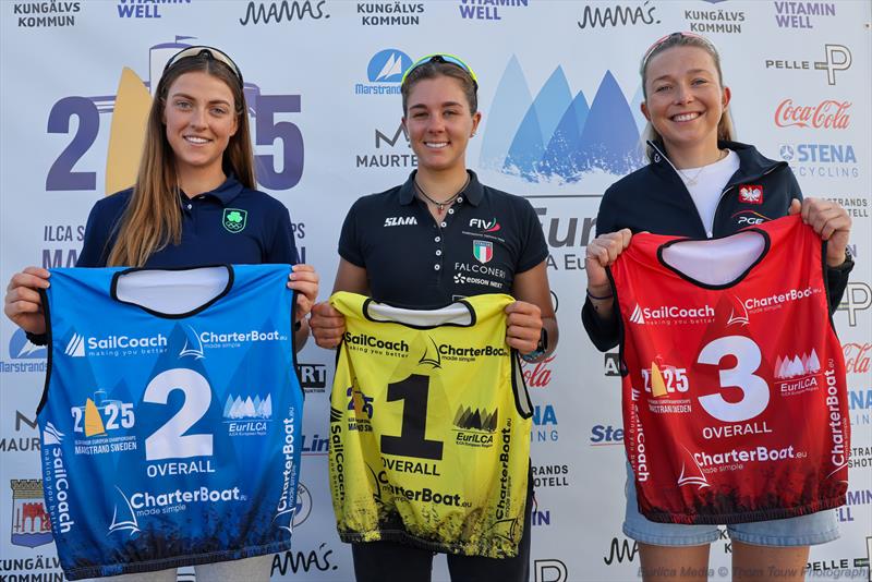 ILCA Senior European Championships in Marstrand, Sweden - ILCA 6 Women European Championship Final Series Race Bibs - photo © Thom Thow / EurILCA