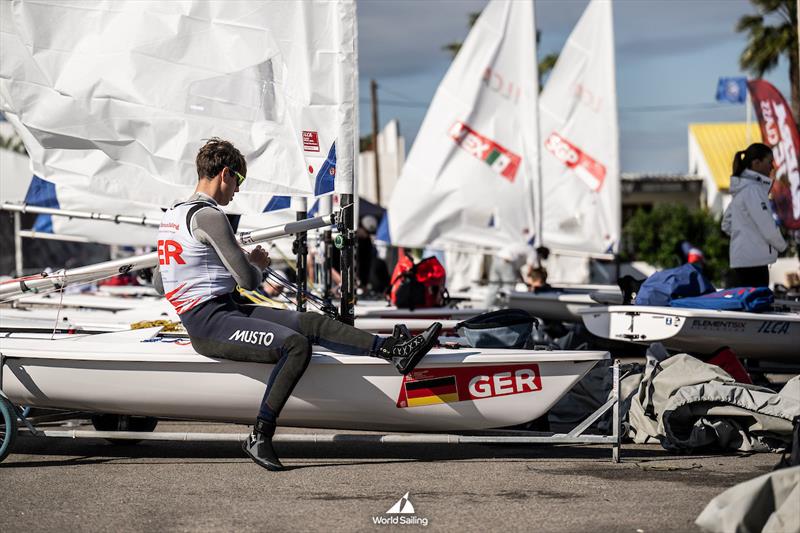 All set for the Youth Sailing World Championships 2025 in Vilamoura, Portugal photo copyright Nuno Fortinho Mendes / World Sailing taken at Vilamoura Sailing and featuring the ILCA 6 class