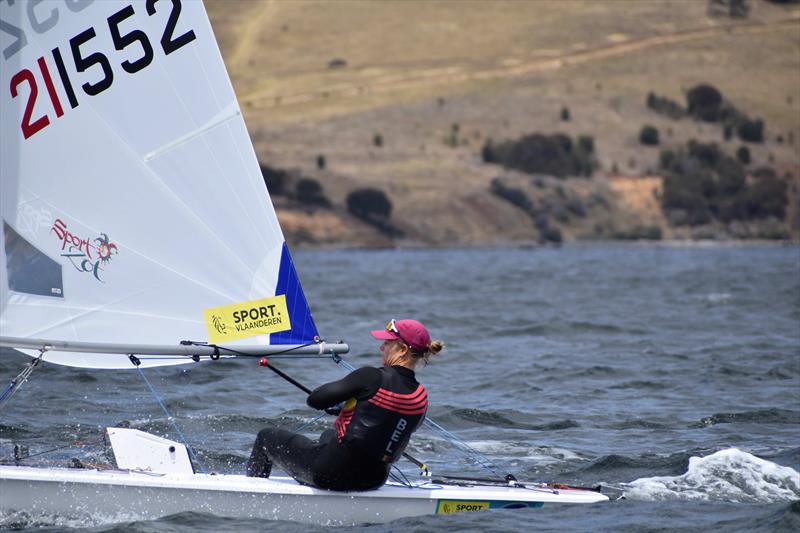 Emma Plasschaert is leading the ILCA 6 Gold Fleet with two days to go - 2026 ILCA Oceania & Australian Open & Youth Championship Day 4 photo copyright Jane Austin taken at Royal Yacht Club of Tasmania and featuring the ILCA 6 class