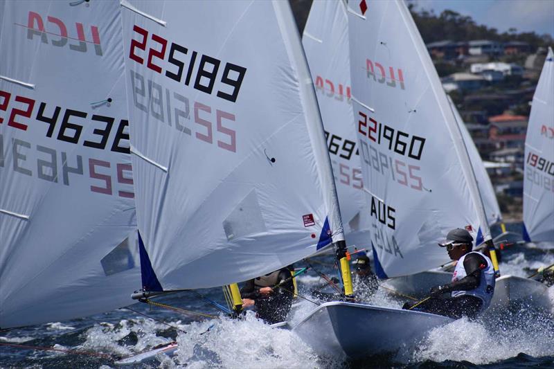 Action in the ILCA 6 fleet - photo © Jane Austin