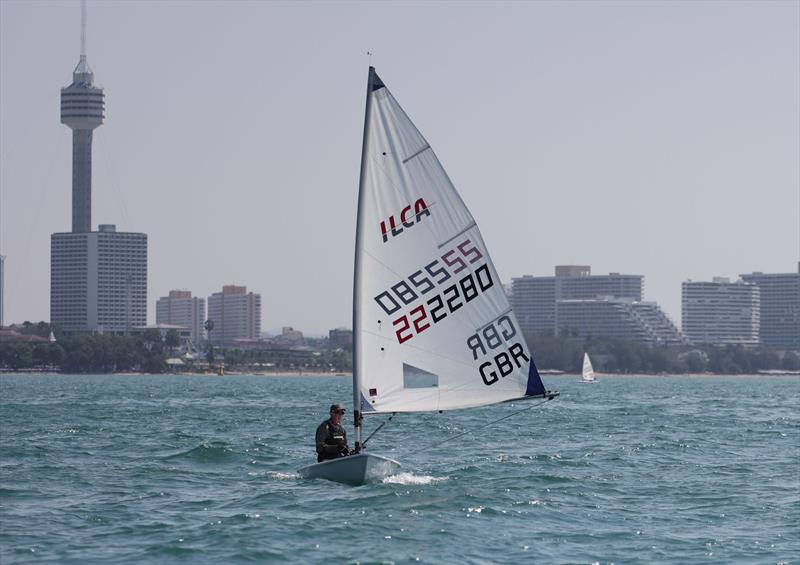Neil Dunkley on day 3 of the Royal Varuna Yacht Club Open Masters Championship 2026 photo copyright Henry Weidmann taken at Royal Varuna Yacht Club and featuring the ILCA 6 class