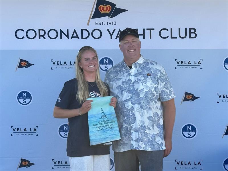 Paloma Arrigo wins the 2026 ILCA 6 Pacific Coast Championships at Coronado Yacht Club photo copyright Michael Arrigo taken at Coronado Yacht Club and featuring the ILCA 6 class
