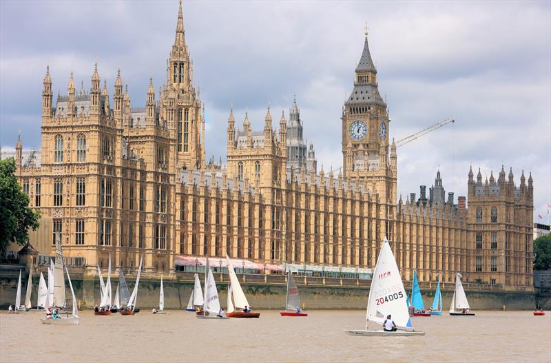 Tideway Dinghy Derby - ILCA 6 204005 at the Houses of Parliament photo copyright Mark Jardine taken at Ranelagh Sailing Club and featuring the ILCA 6 class